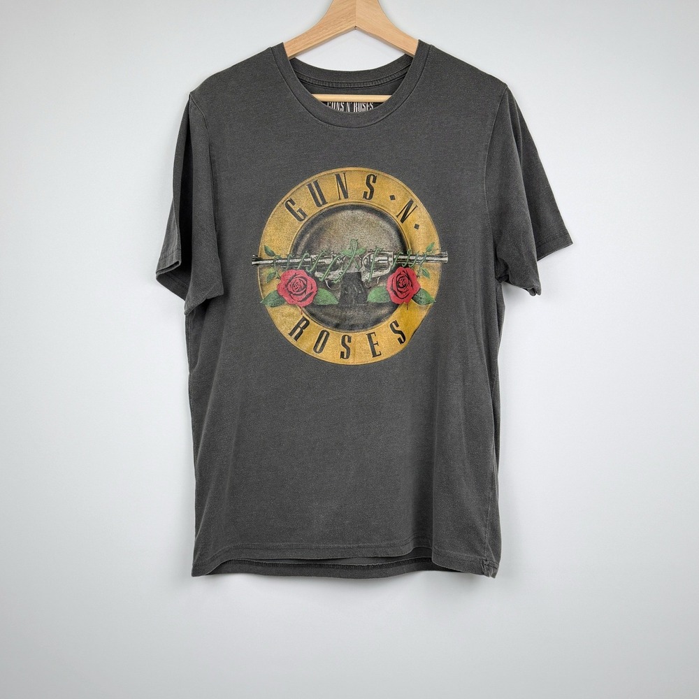 Pull&Bear Guns N' Roses T-Shirt Mens S Gray Graphic Band Tee 2019